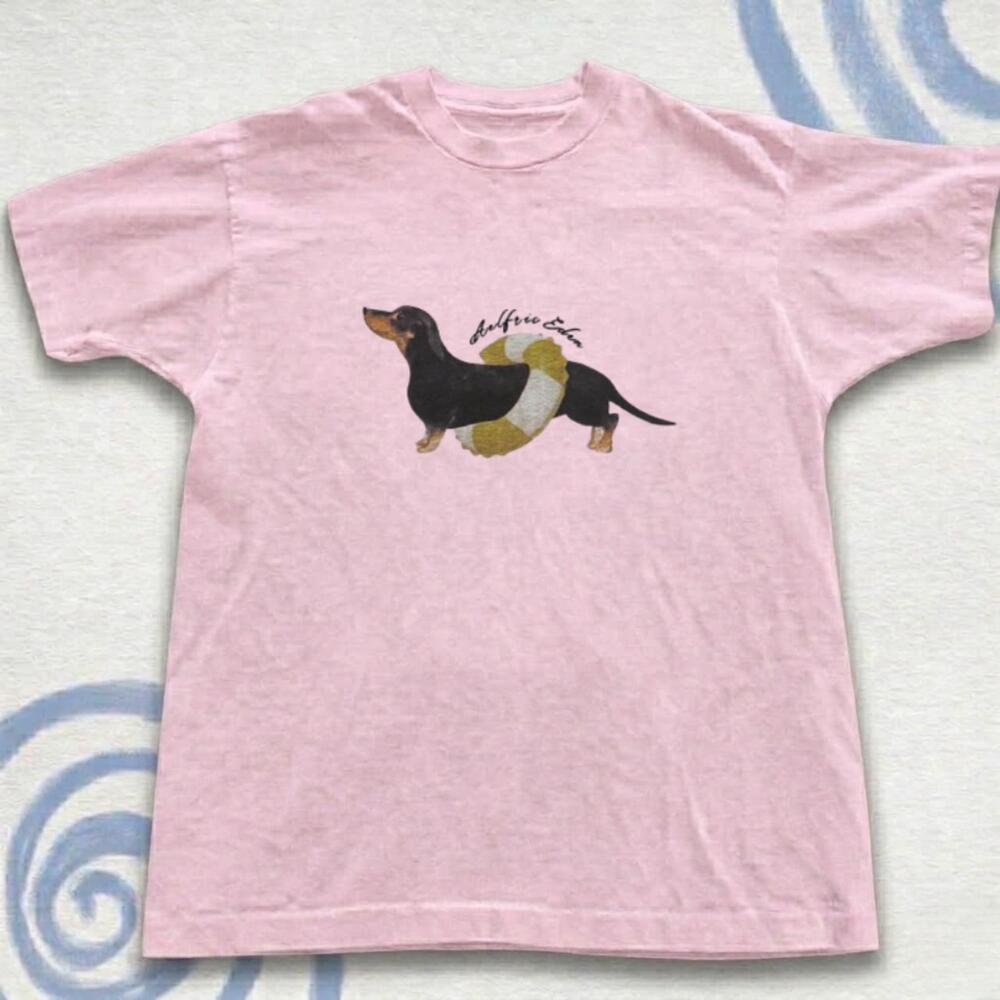 Light Dachshund Beach Ball T-Shirt - Picture 1 of 4